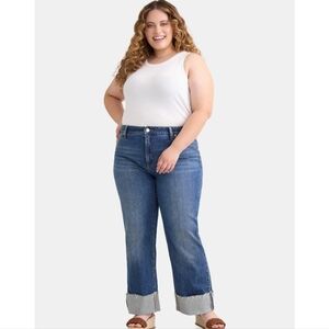 Terra & Sky Blue Straight-Leg Jeans